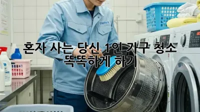 혼자 사는 당신, 1인 가구 청소 똑똑하게 하기!