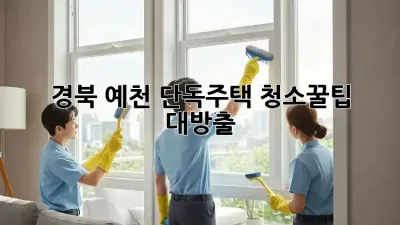 경북 예천 단독주택 청소🧹꿀팁 대방출! ✨